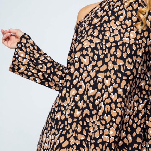 ๐ฅ2 LEFT!! Leopard print wrap tunic dress - Picture 6 of 7